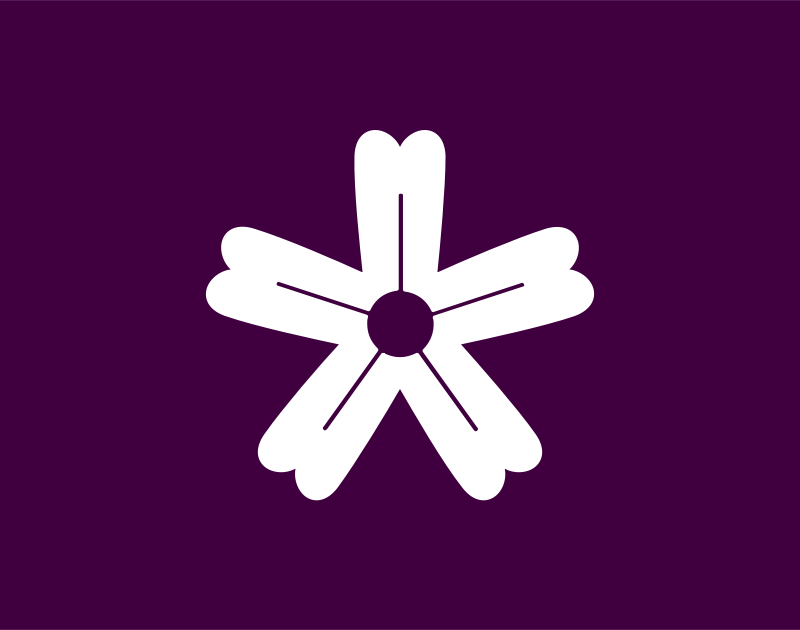 Flag of Iwaki, Aomori