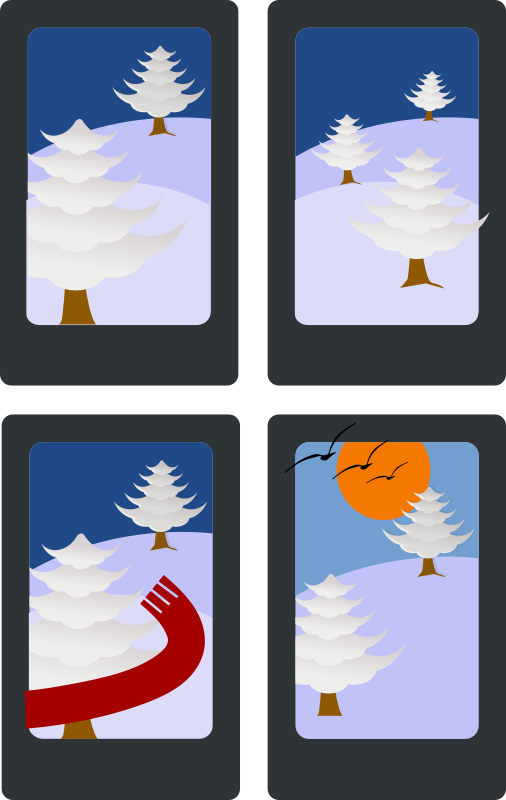 Hanafuda Matsu (January) - Openclipart