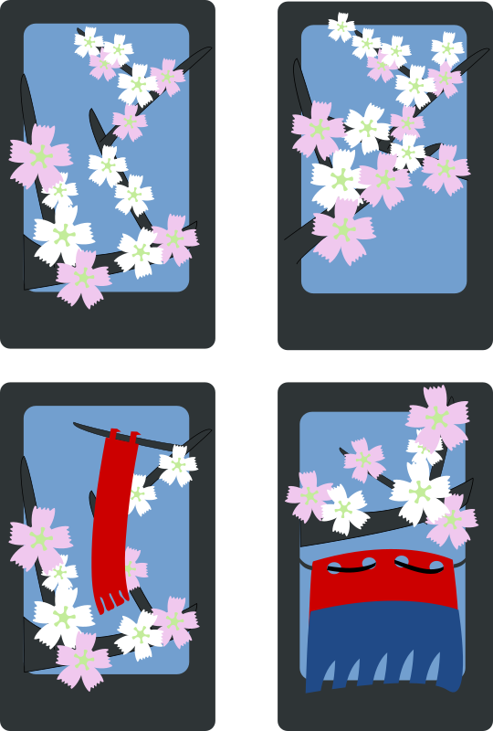Hanafuda Sakura (March)