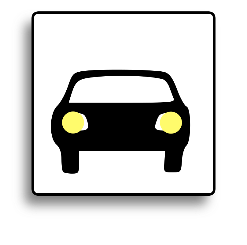 Car Icon for use with signs or buttons