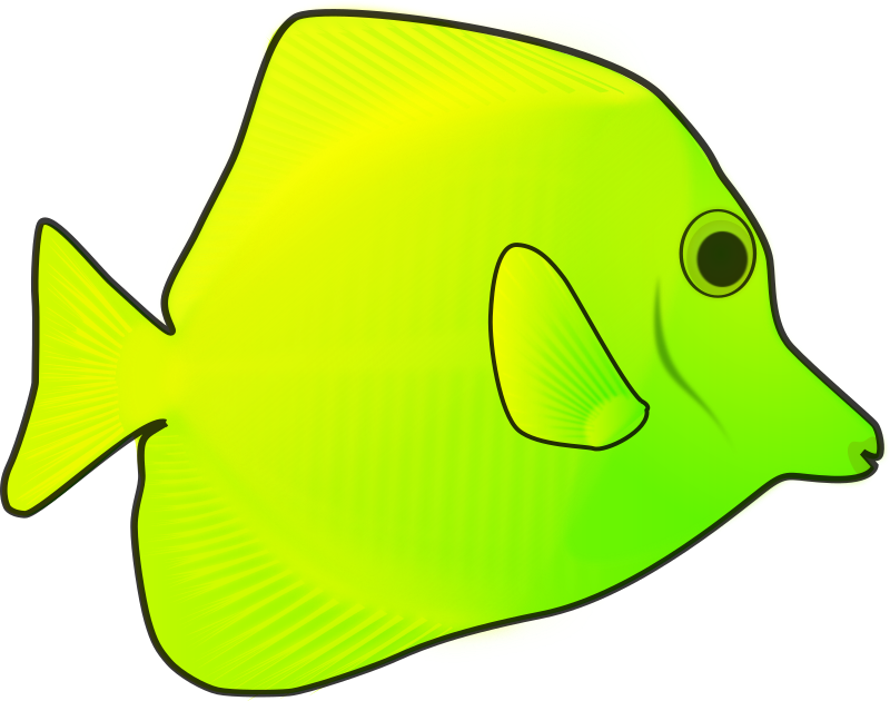 Download yellow fish - Openclipart