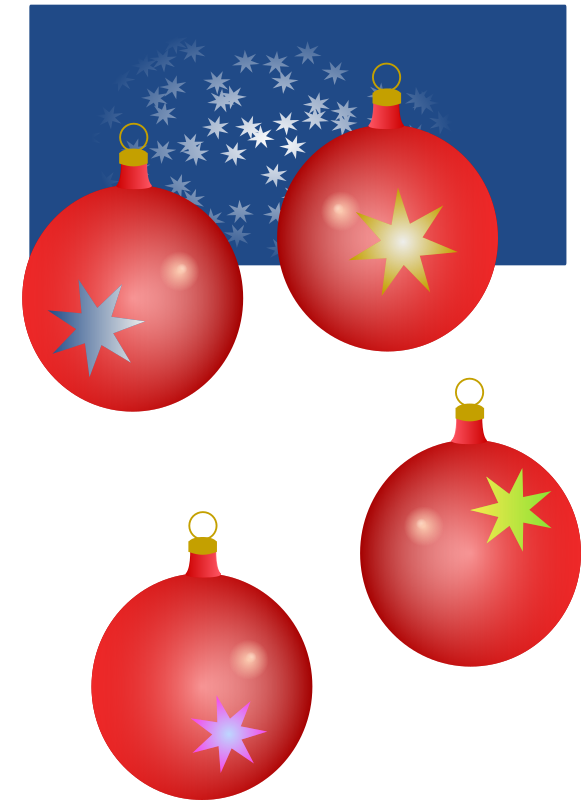 Christmas balls.