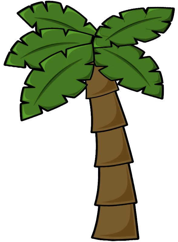 Brighter palm tree
