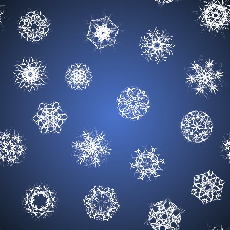 snowflakes pattern