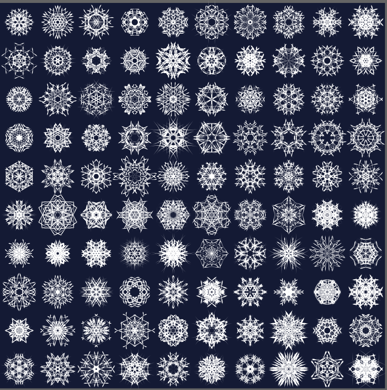 snowflake decoration megapack