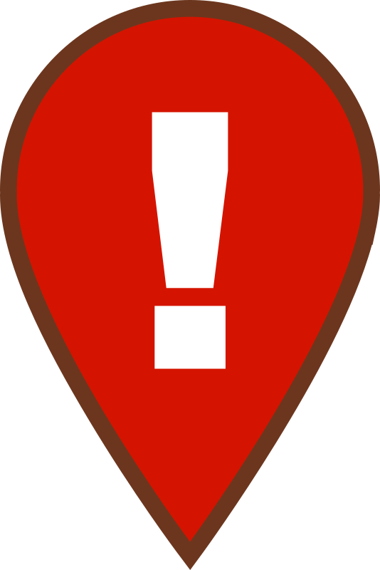 Map Warning Icon