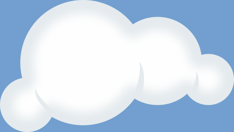 Set of soft clouds