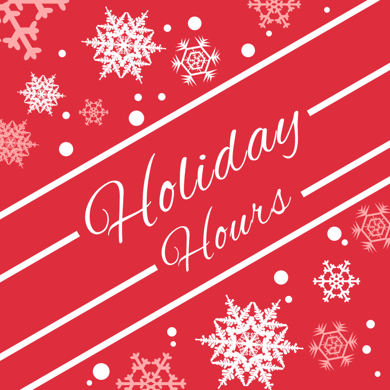 Winter Holiday Hours Openclipart
