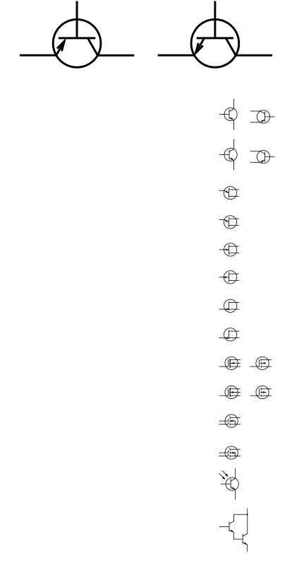 GOST Electronic symbols: Transistors