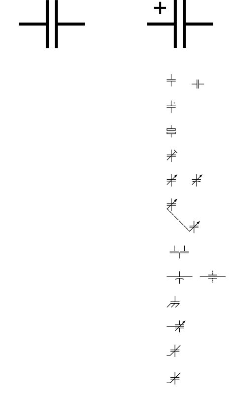 GOST Electronic symbols: Capacitors