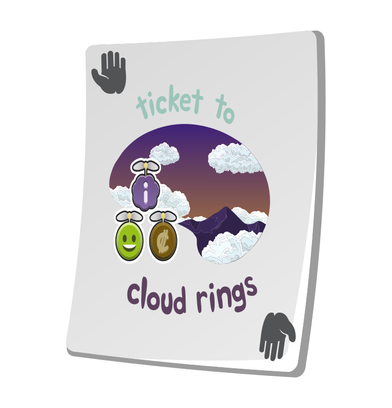 Misc Paradise Ticket Cloud Rings