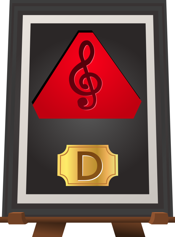 Trophy Music D Red