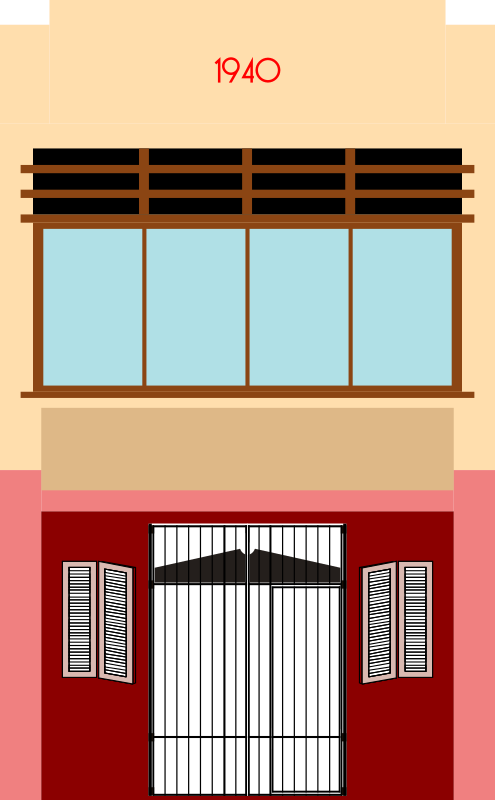 Minimalist/Streamline Moderne Art Deco Shoplot