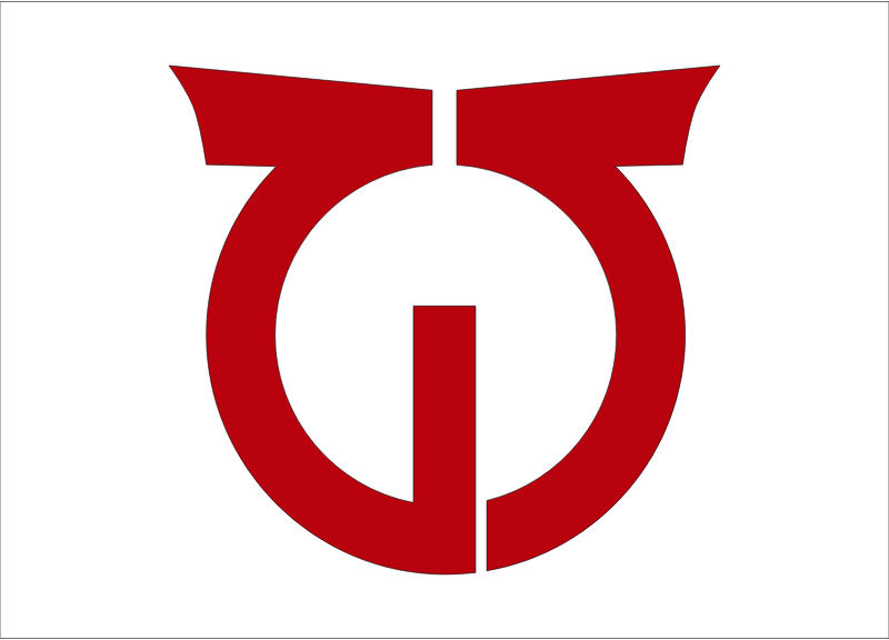 Flag of Hinoemata, Fukushima