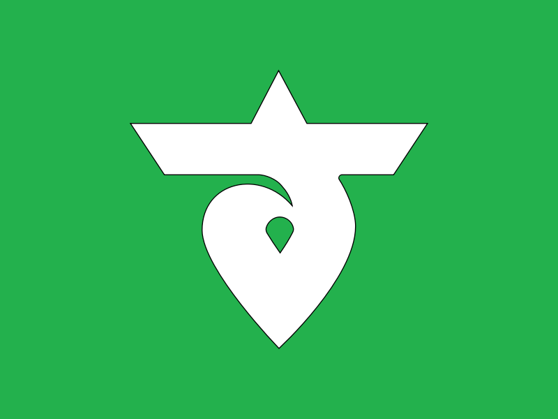 Flag of Sunomata, Gifu