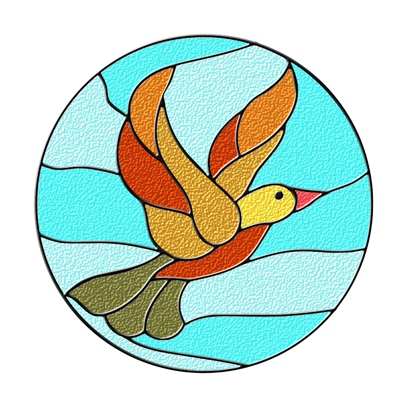 Bird Stained Glass