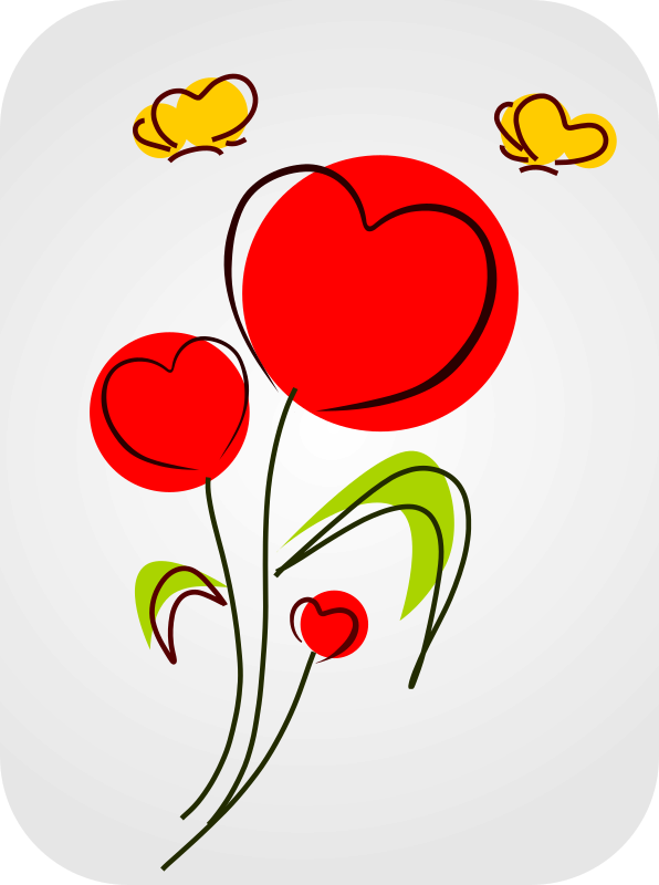 Flowers with Hearts