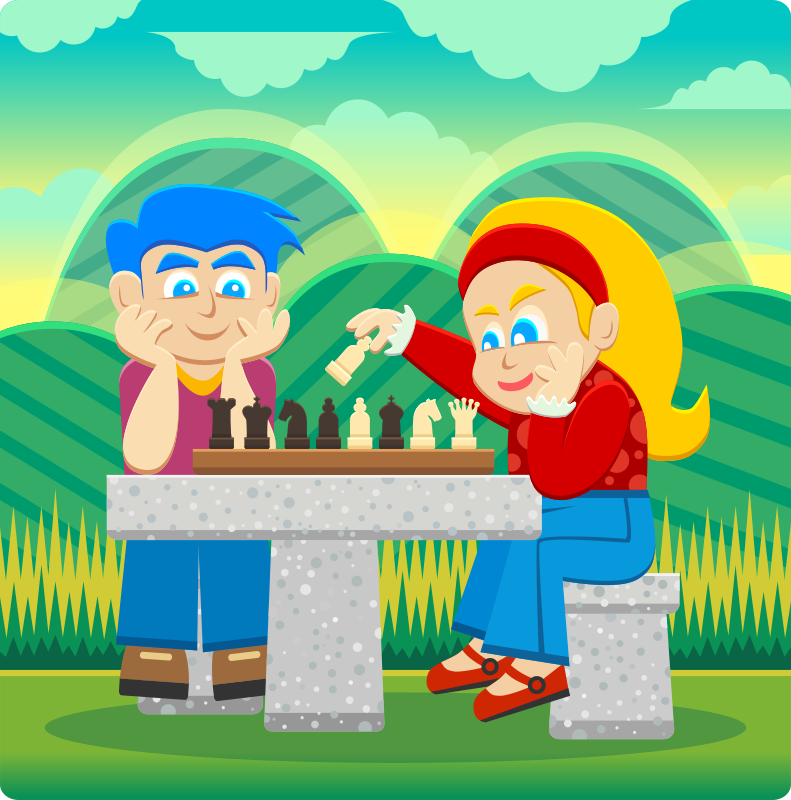 Kids Playing Chess