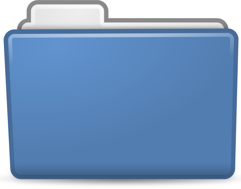 Blue Folder Icon