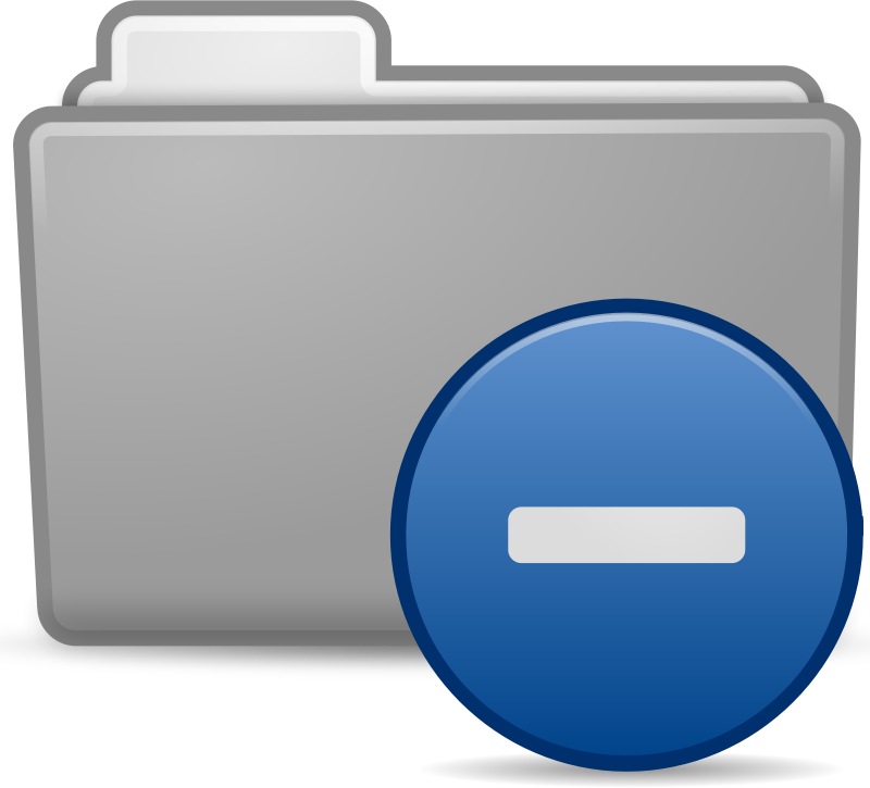 Minus Folder Icon
