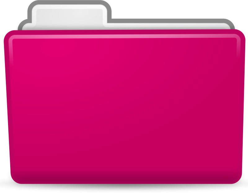 Pink Folder Icon