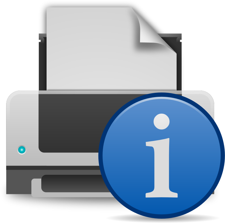 Printer Info Icon