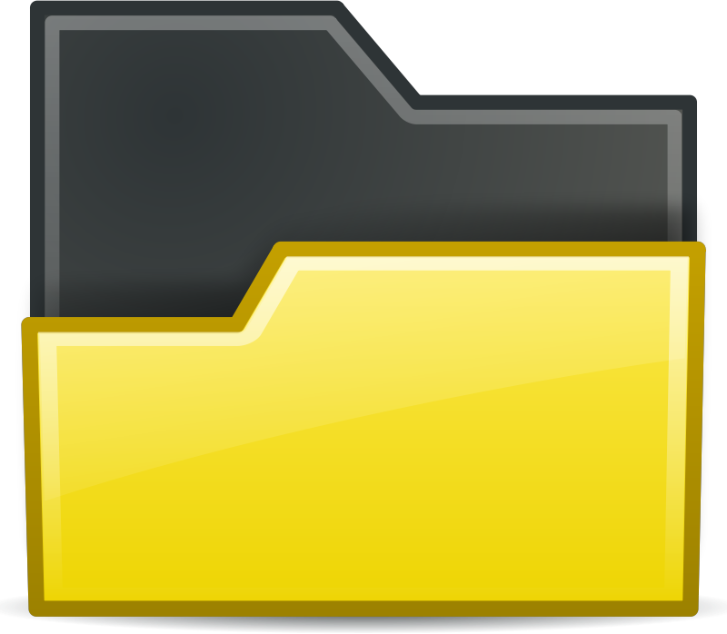 folder yellow open