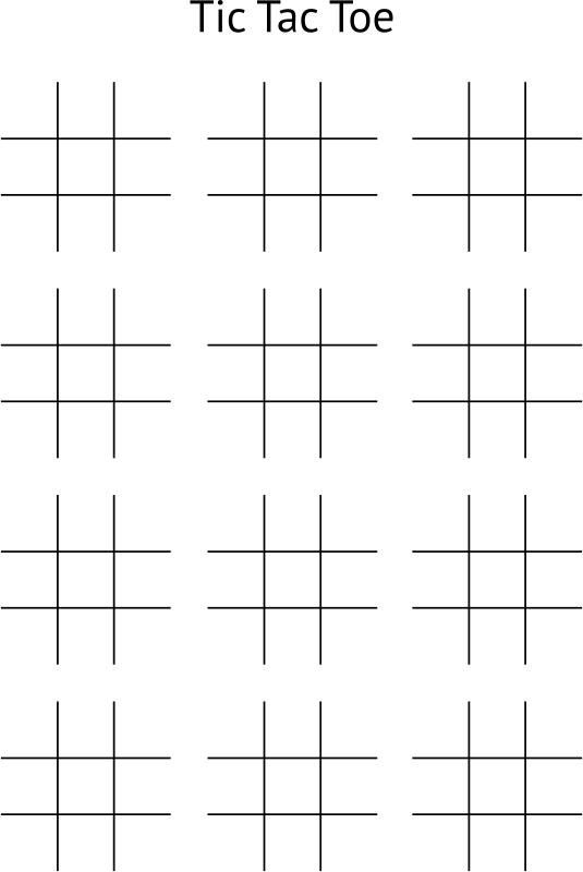 Tic Tac Toe Board - Openclipart