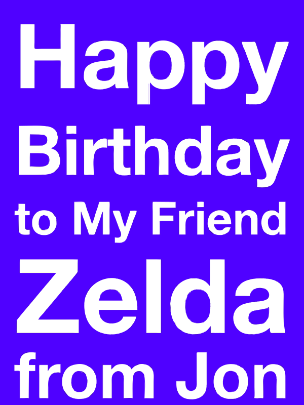 Happy Birthday Zelda