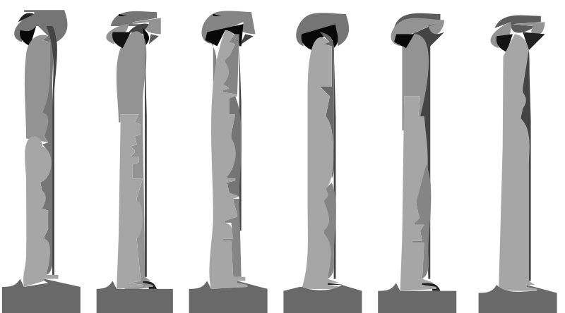 Missouri Columns Grayscale