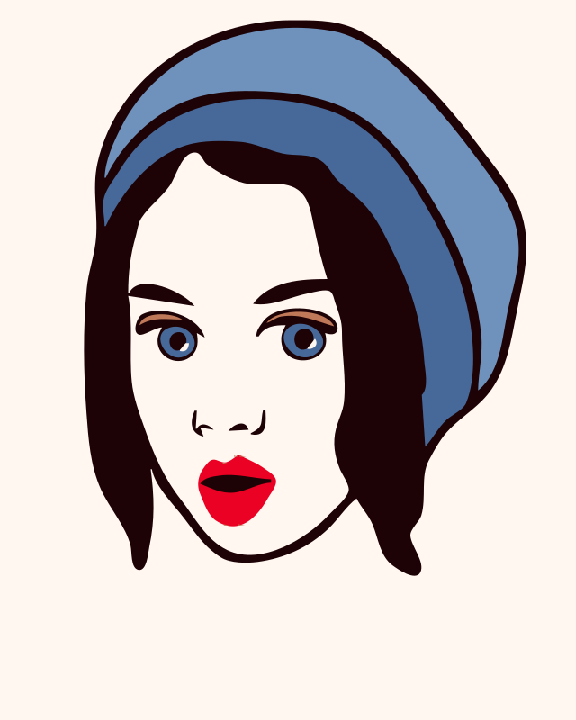 Woman's Face with Beanie