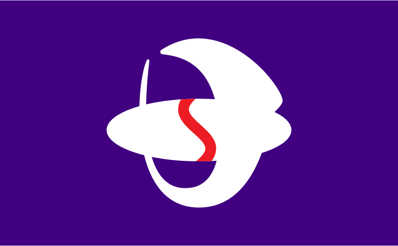 Flag of Saijo, Hiroshima (Gamo)