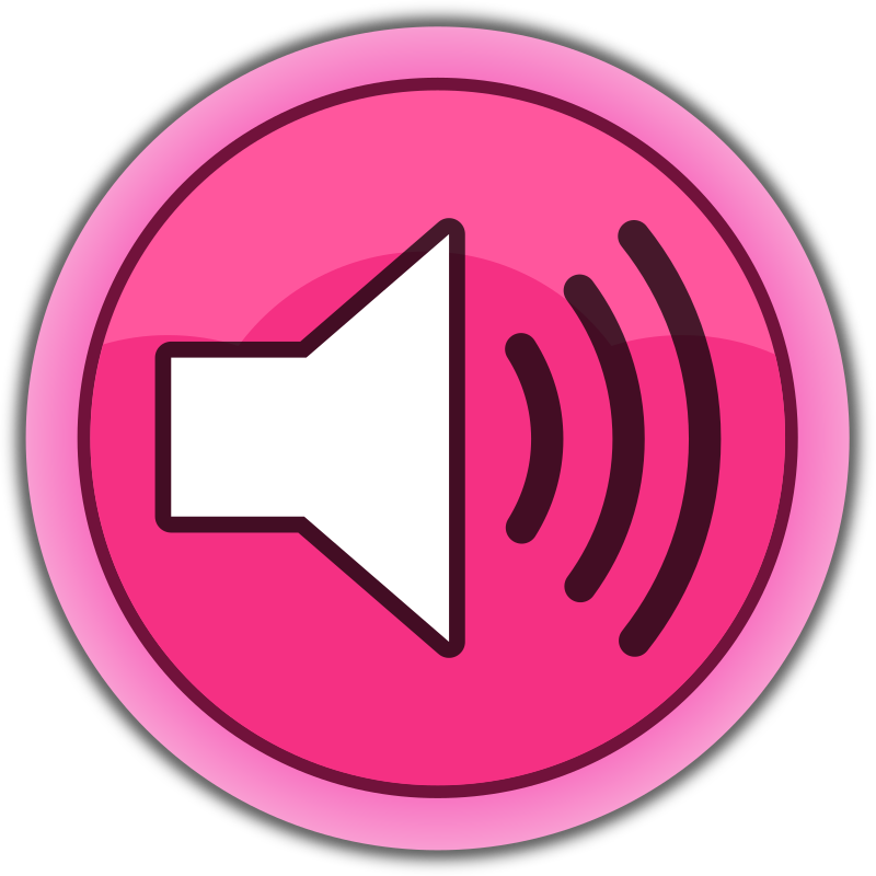 Pink button "Sound on"