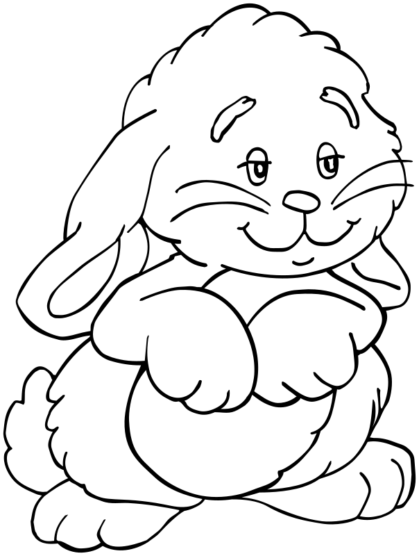 bunny - outline