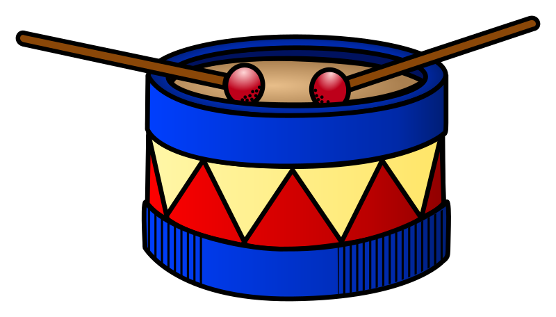 drum - coloured - Openclipart