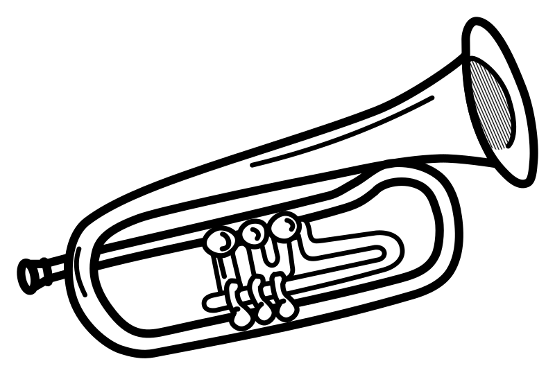 trumpet - lineart