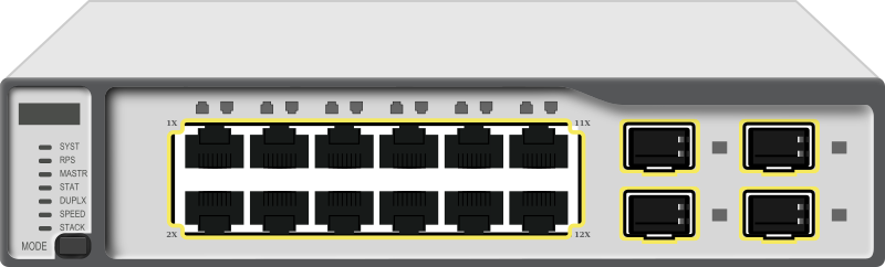 Remix of Gigabit Layer 3 Switch #1 with depth