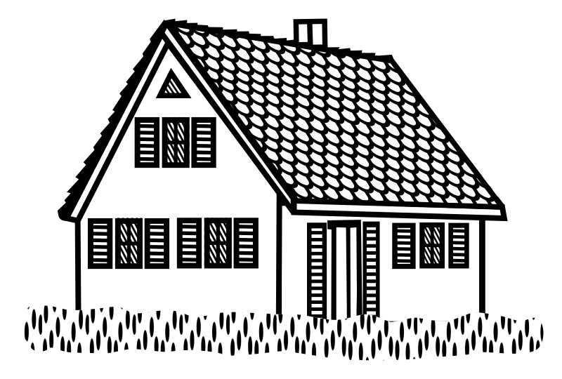 house - lineart