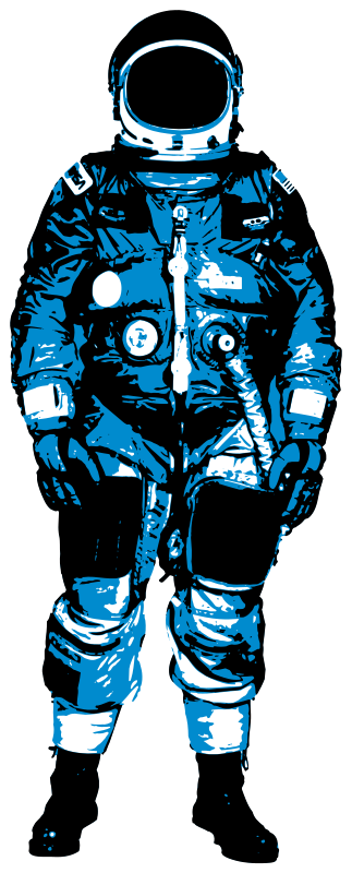 Astronaut, blue