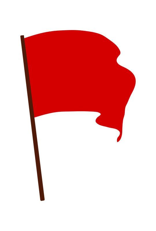 Waving Red Flag