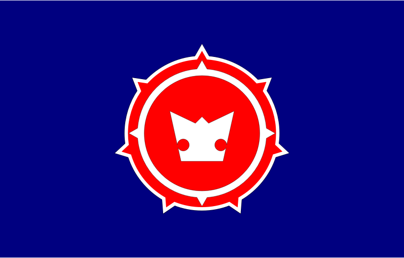 Flag of former Shibetsu, Hokkaido