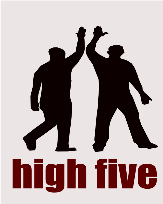 high five as hand gesture