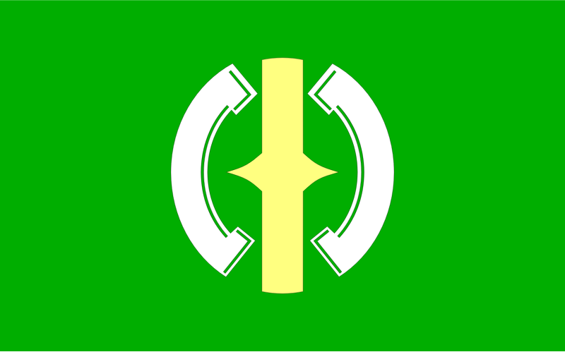 Flag of former Mukawa, Hokkaido