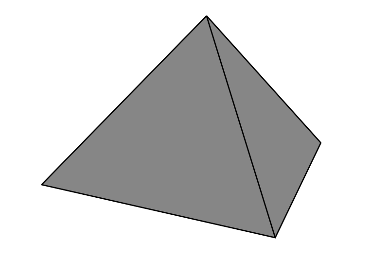 Simple Pyramid - grey