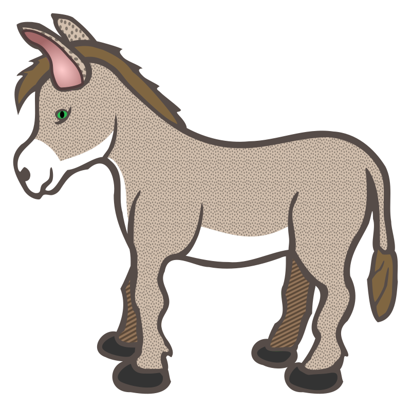 donkey - coloured