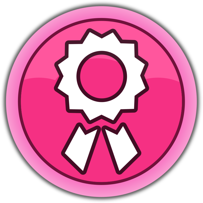 Pink button "Achievements"