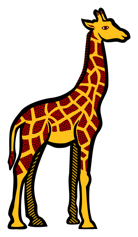 giraffe - coloured