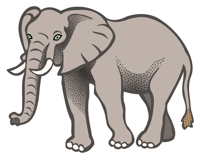 elephant - coloured