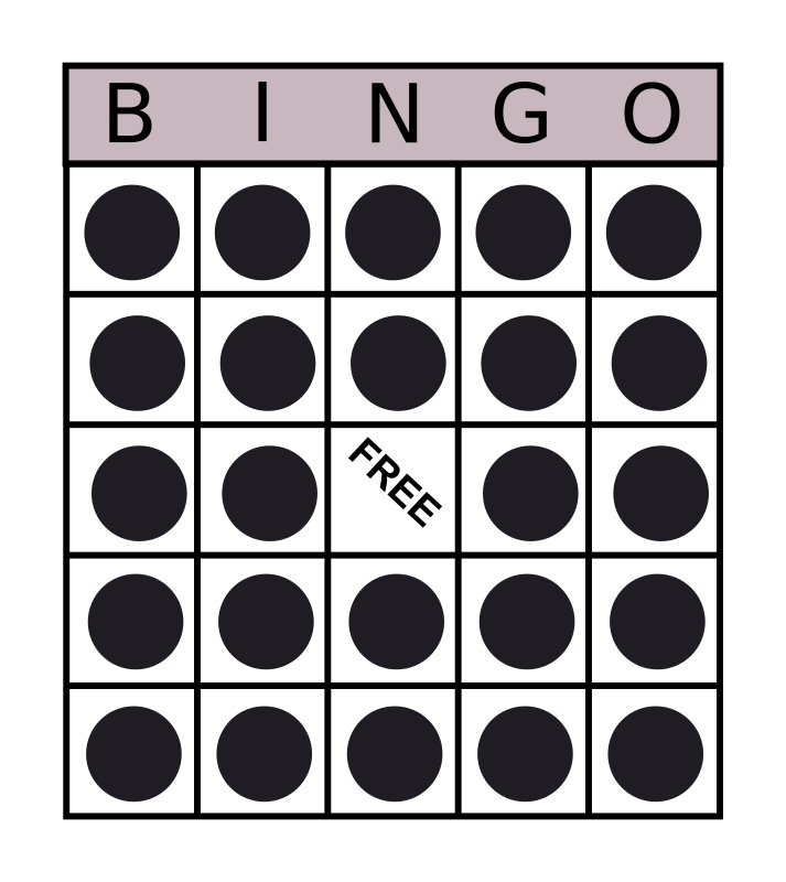 Bingo Patterns Illustration - Bingo Card Patterns - Free Transparent ...