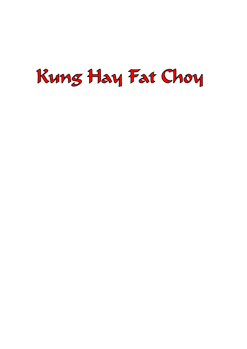 Kung Hay Fat Choy